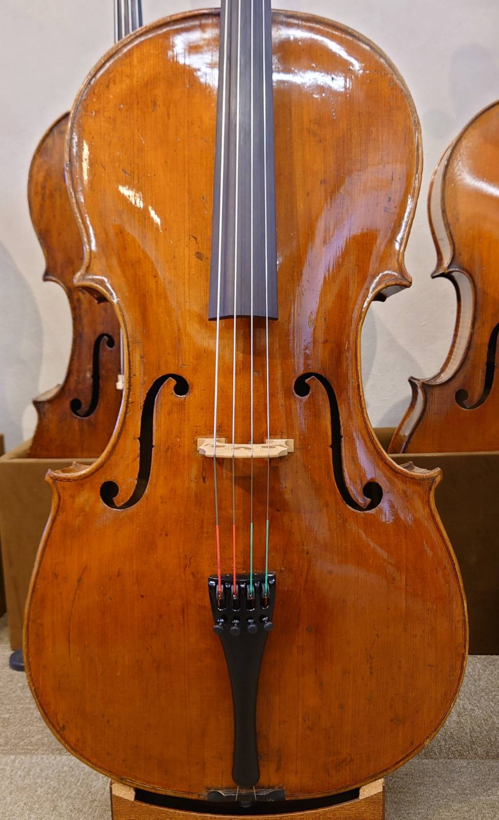 Cello Label Mathias Neuner Mittenwald ca.1880