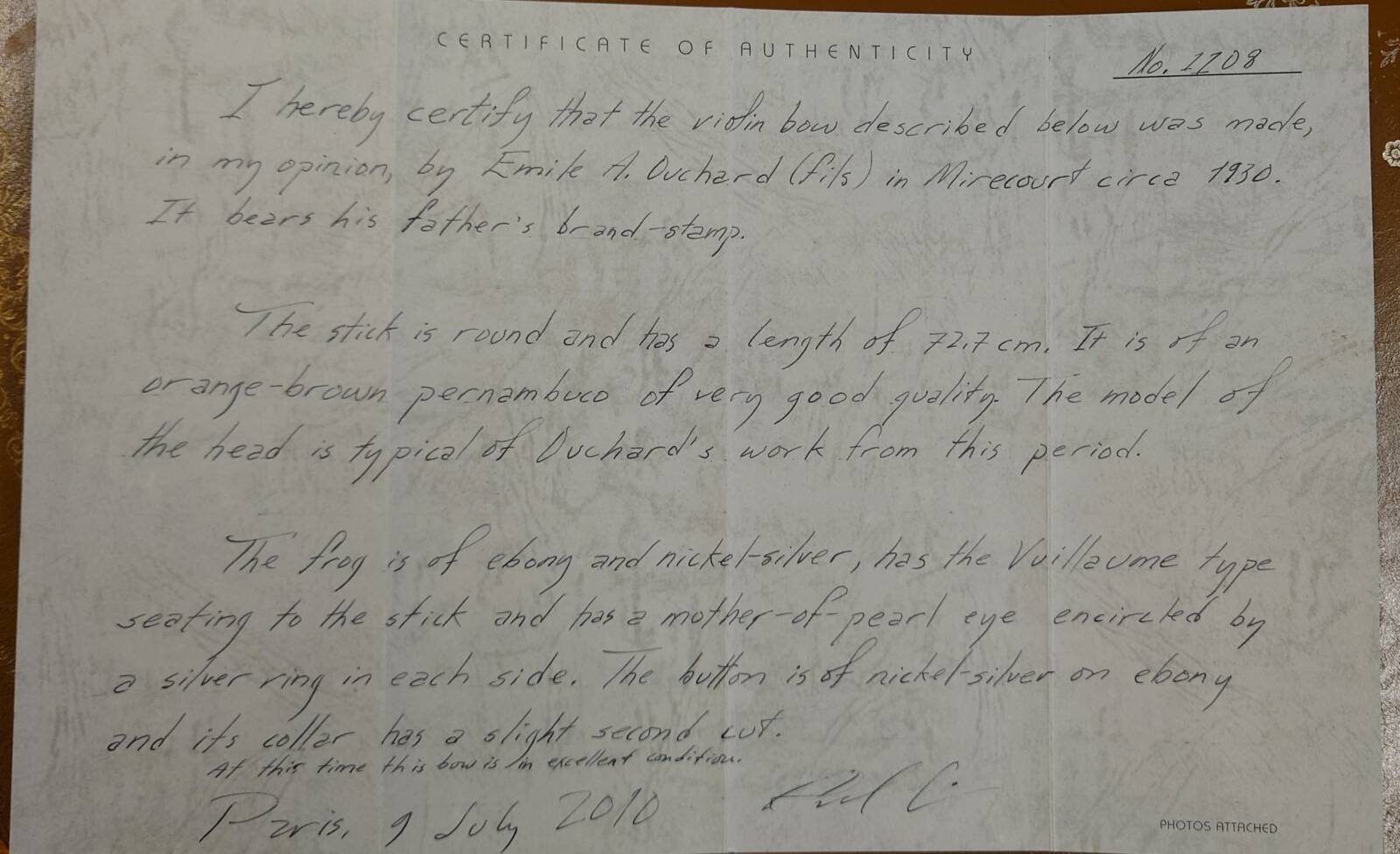 Emile Auguste Ouchard ca.1930